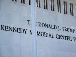 USA weiter im Teil-Shutdown: Trump schließt Washingtons Kennedy Center für Umbau